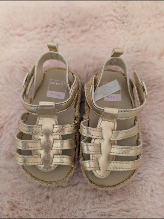 Carter's Other - Carter's Baby Girls Gold Strappy Sandals - 9-12M